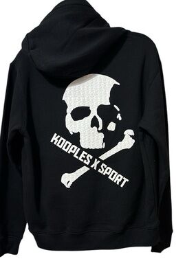 💜 #55/56 BNWT The Kooples Black Skull Hoodie